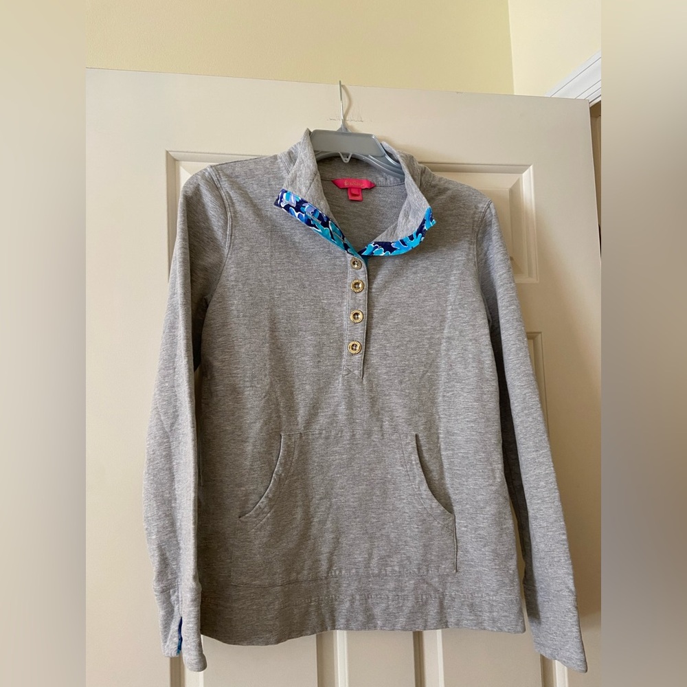1/4 button down with front pocket
